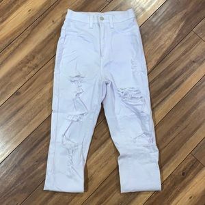 Fashion Nova white skinny jeans - high wasted